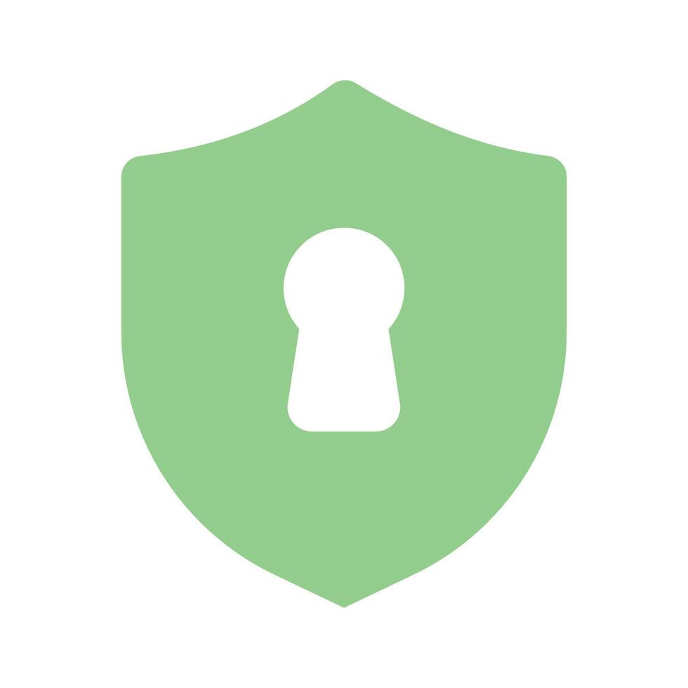 Modern icon of security, checkmark inside protection shield vector
