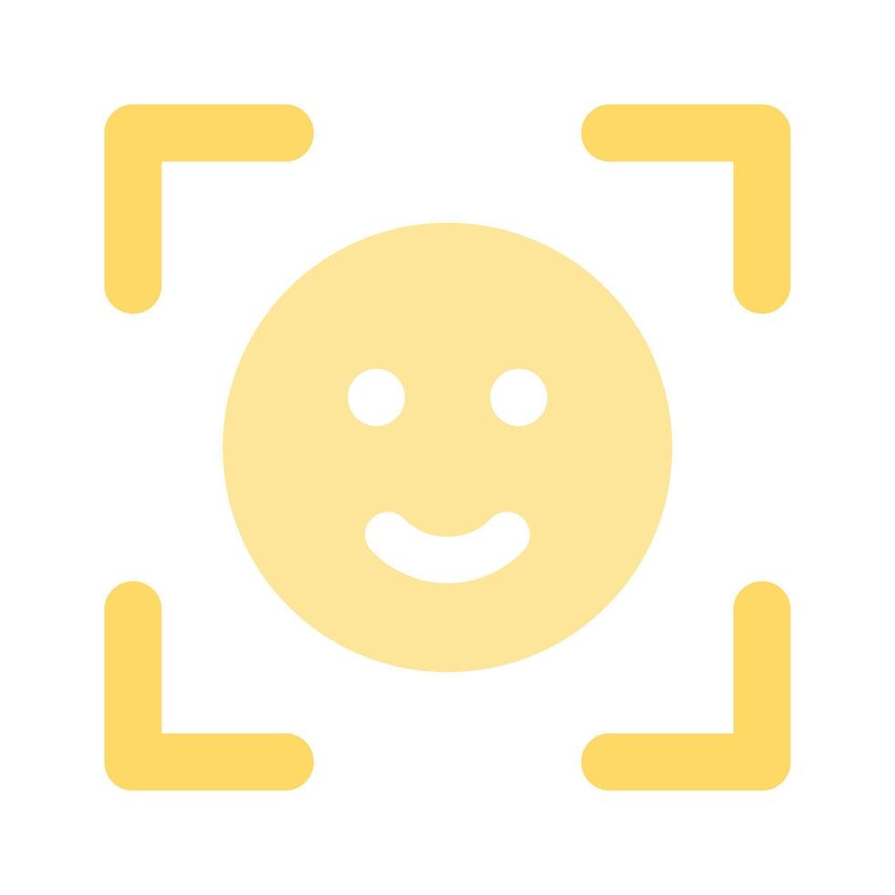 Download this amazing icon of face detection in modern style vector