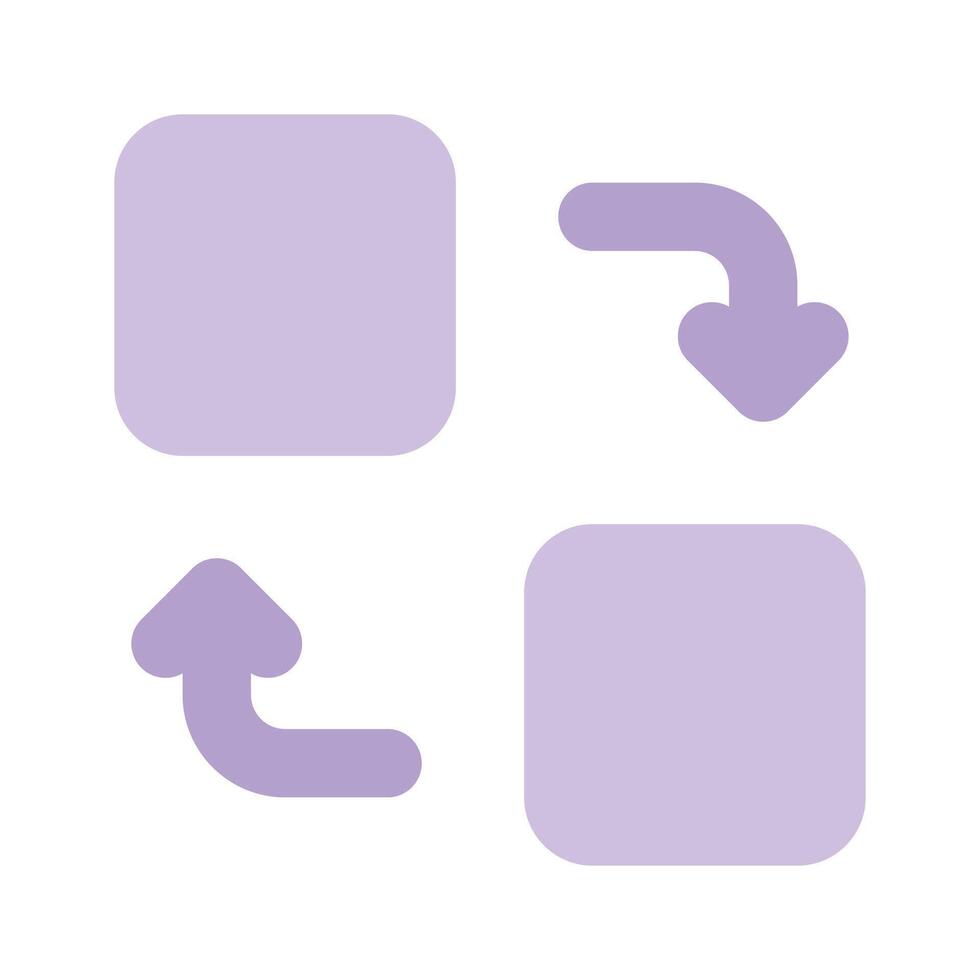 Data exchange, data transfer icon design in modern style vector