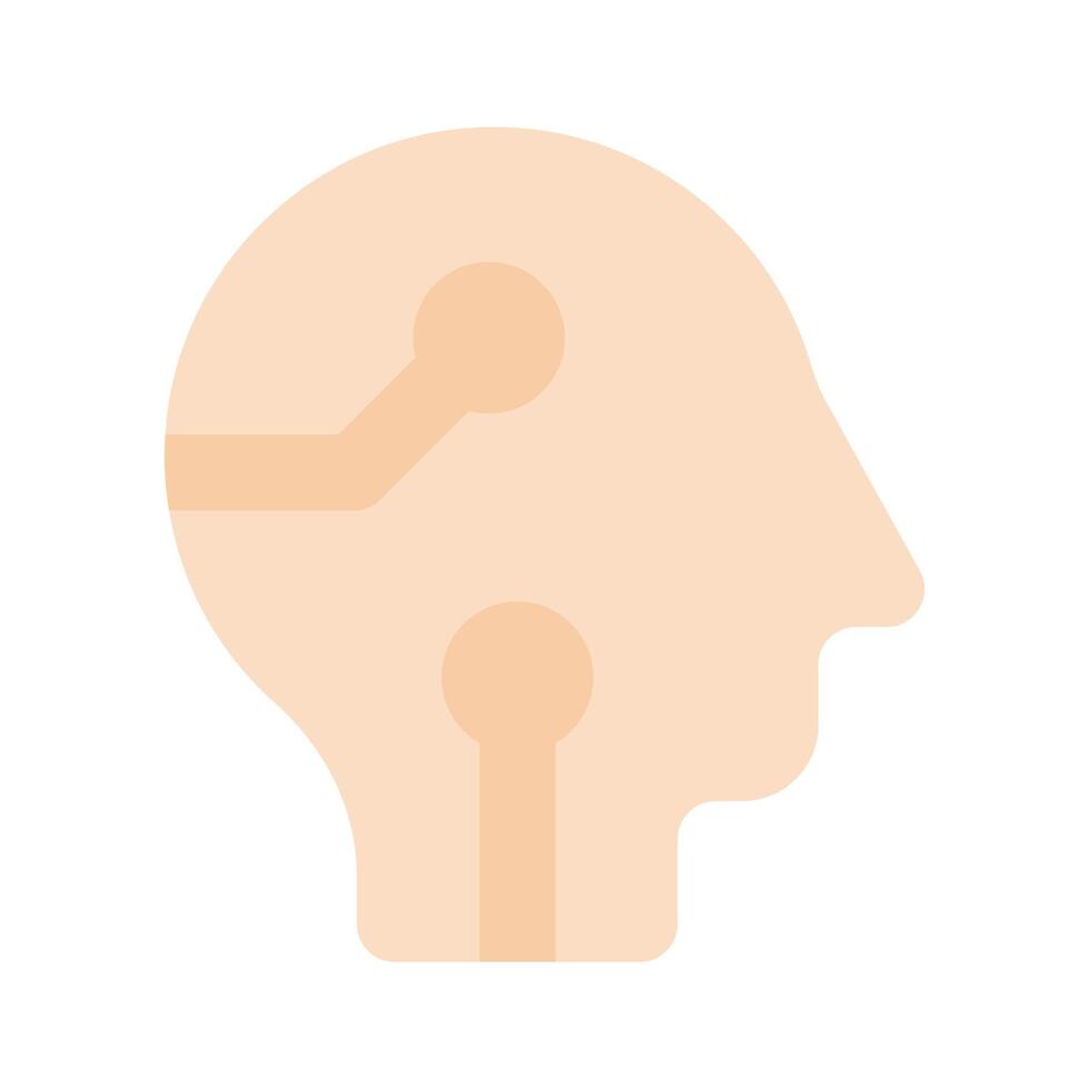 Machine learning process, concept icon of cybernetics vector
