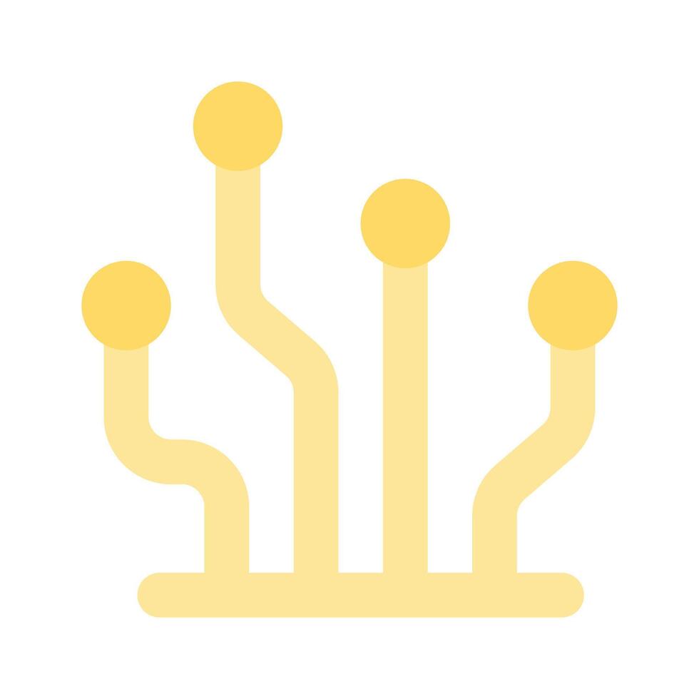 Carefully designed nodes network icon, topology design vector