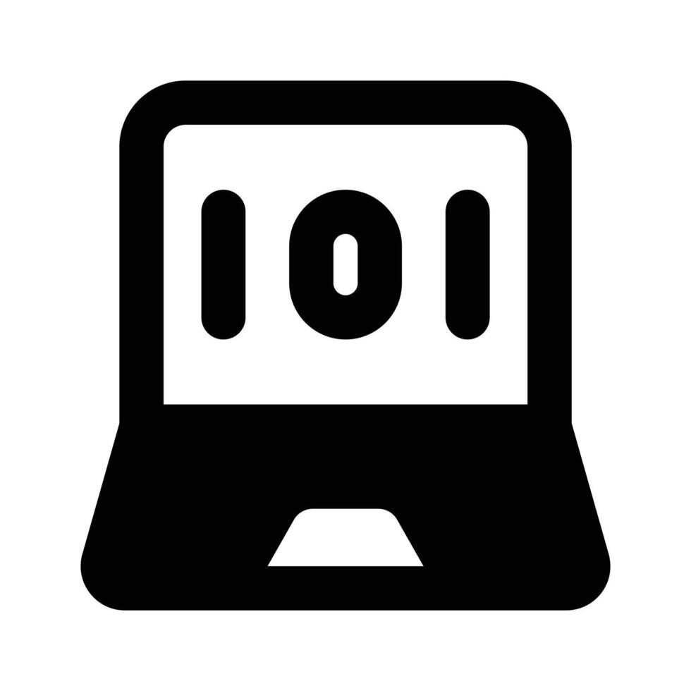 Premium icon of binary coding in trendy style vector