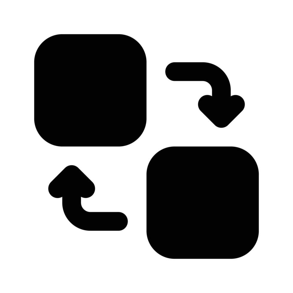 Data exchange, data transfer icon design in modern style vector