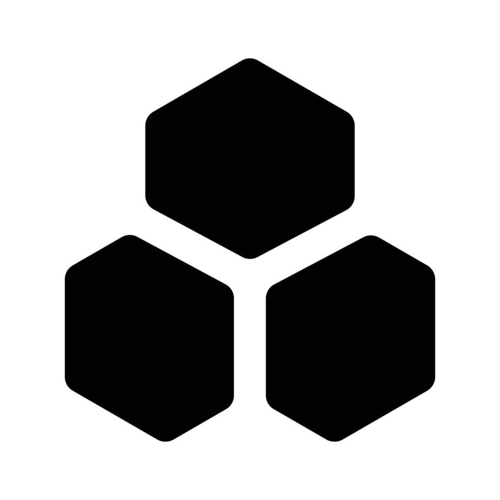 Chemical bonding, molecular structure icon design in editable style vector