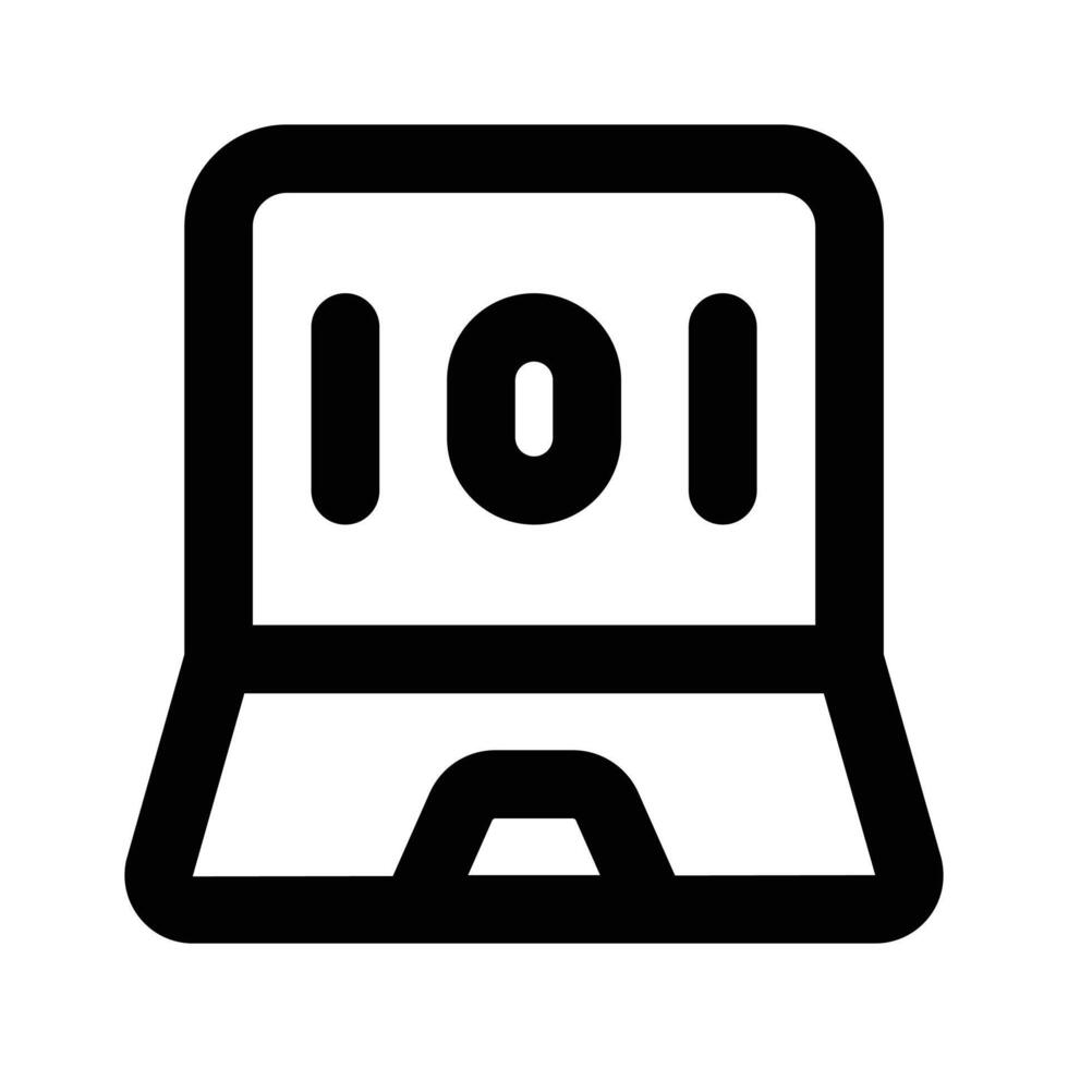 Premium icon of binary coding in trendy style vector