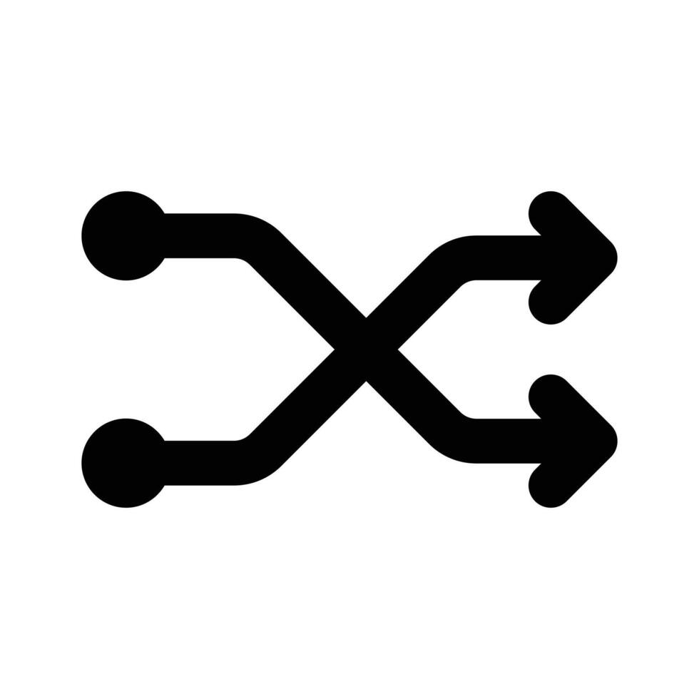 Get your hold on this amazing icon of crossover arrow vector