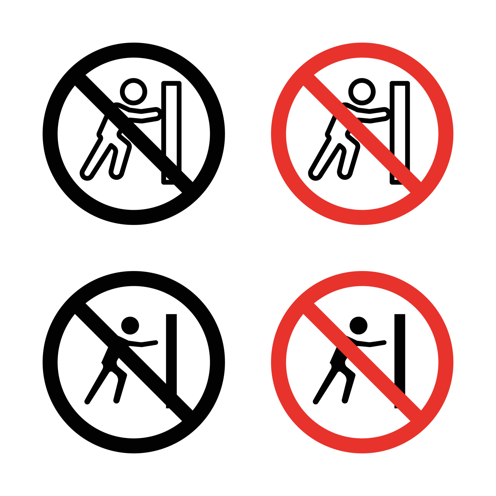 Do not push sign 45684832 Vector Art at Vecteezy