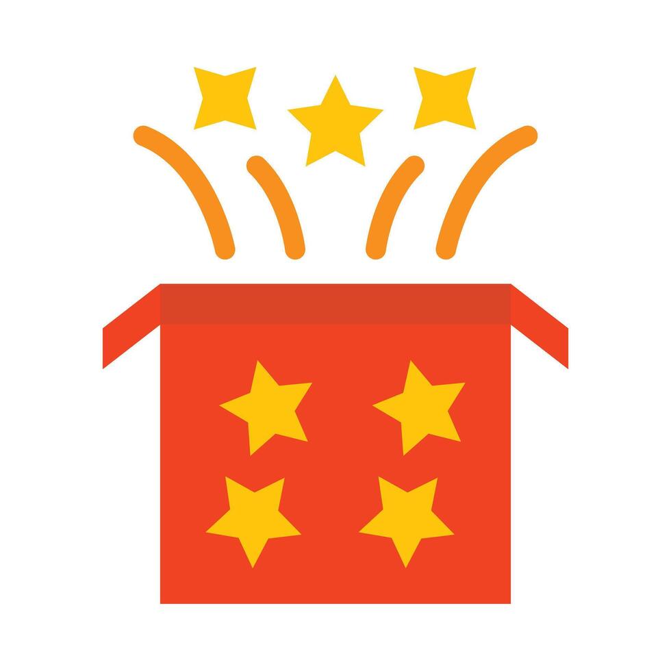 Magic Box Flat Icon vector