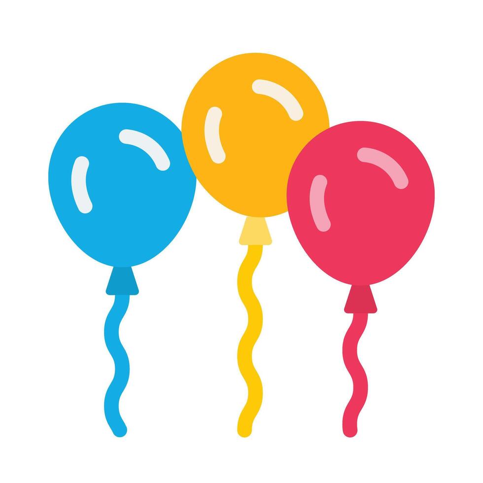 Balloons Flat Icon vector