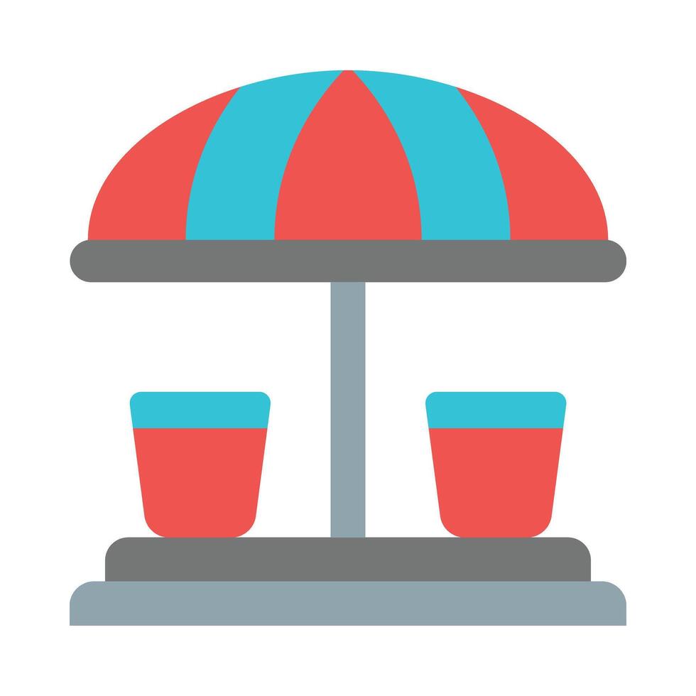 Carousel Cup Flat Icon vector