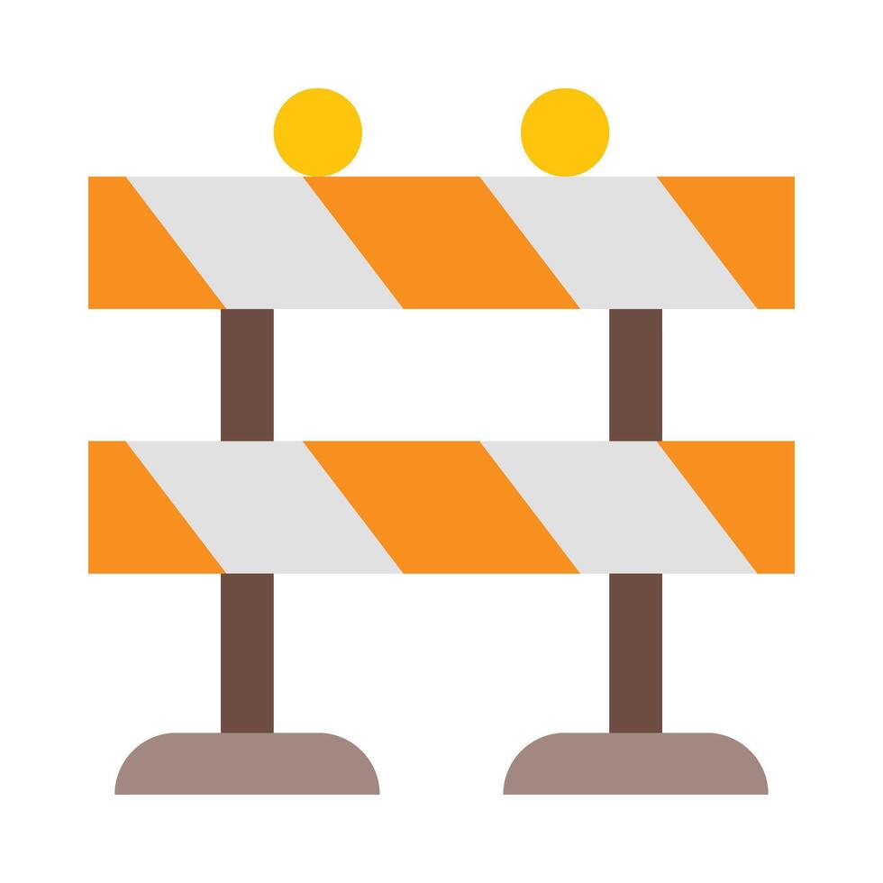 Barricade Flat icon vector