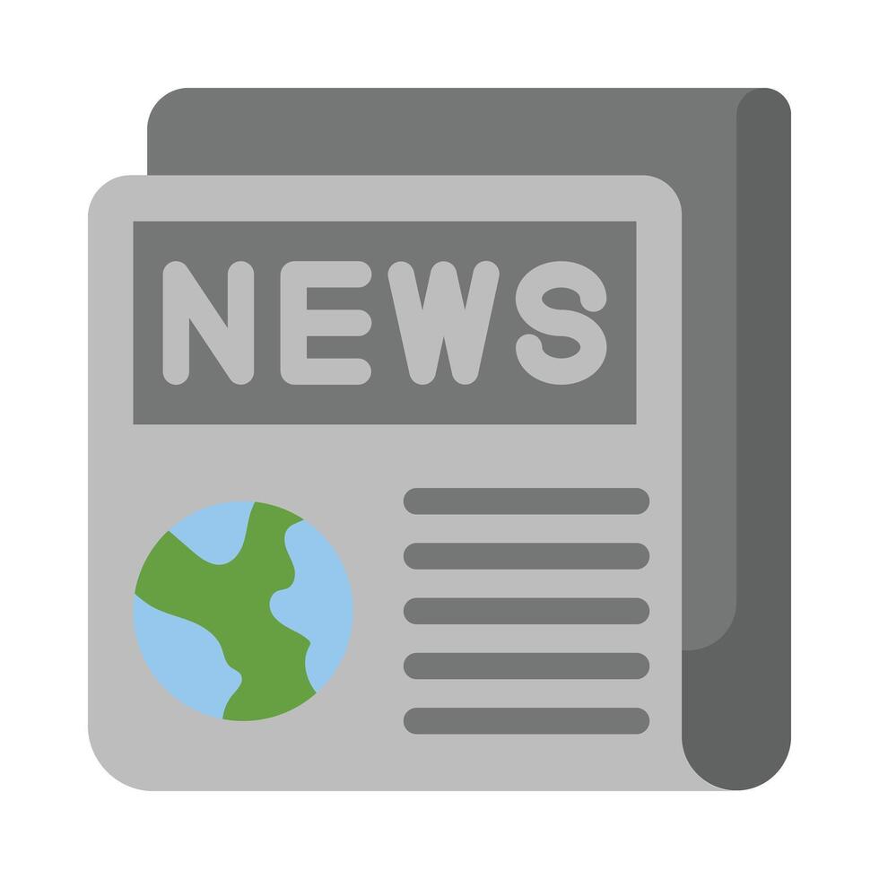Newspaper Flat icon vector