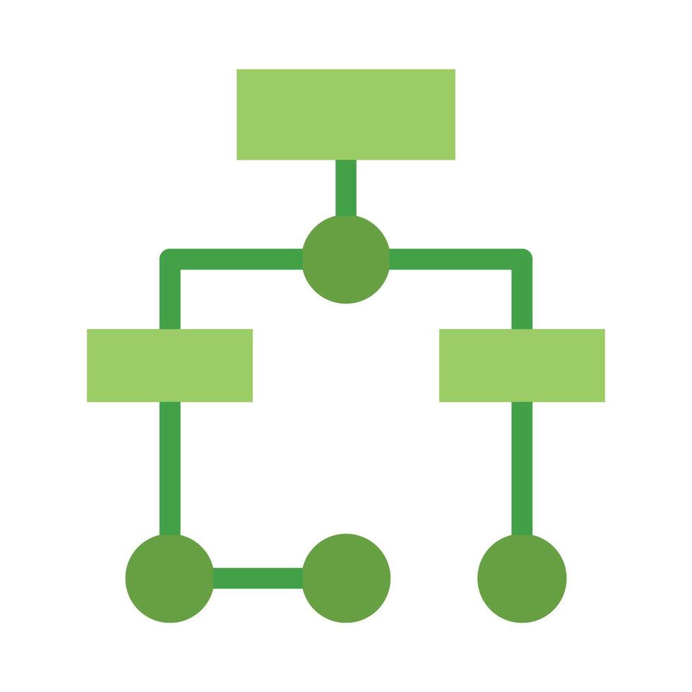 Flowchart Flat Icon vector