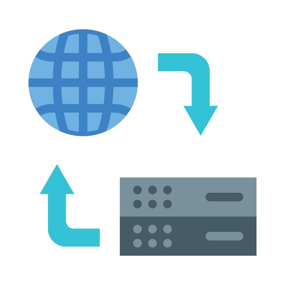 Hosting Flat Icon vector