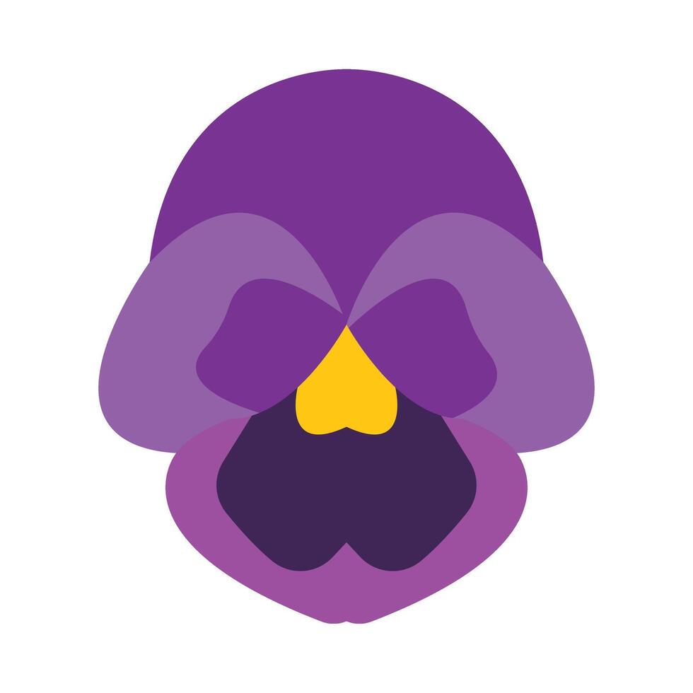 Pansy Flat Icon vector