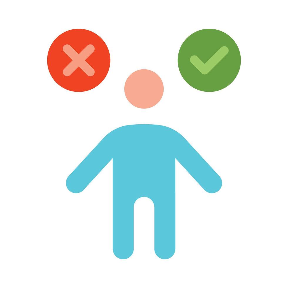 Decision Making Skills Flat Icon vector