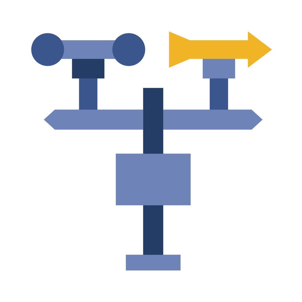 Weather Station Flat Icon vector