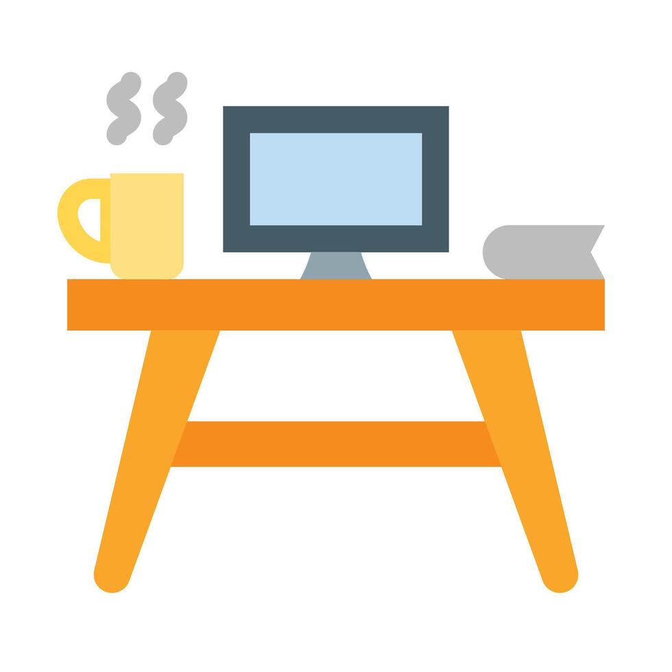 Workspace Flat Icon vector