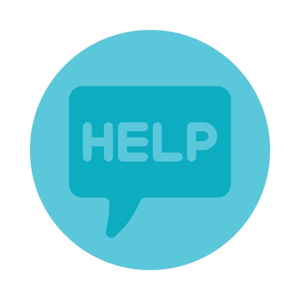 Help Flat Icon vector