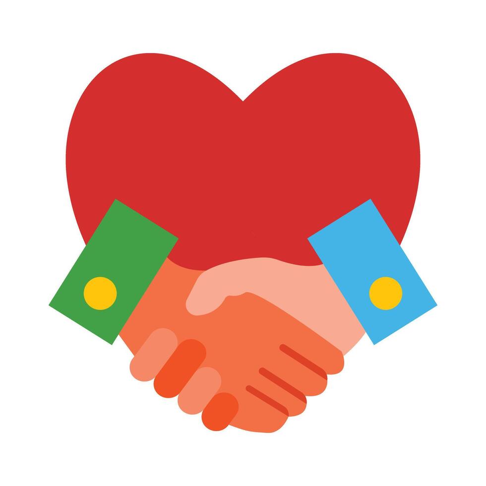 Handshake Flat Icon vector