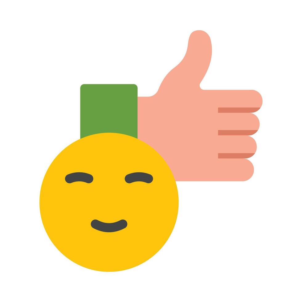 Satisfaction Flat Icon vector