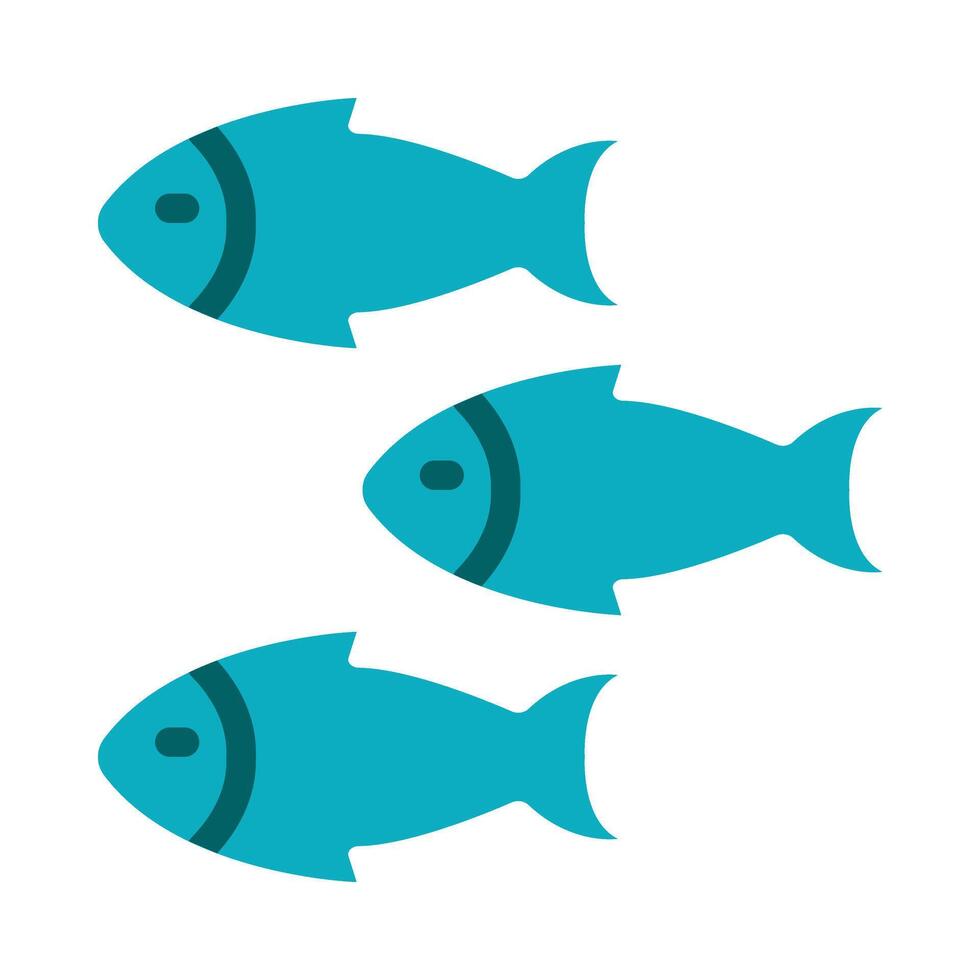 Fishes Flat Icon vector