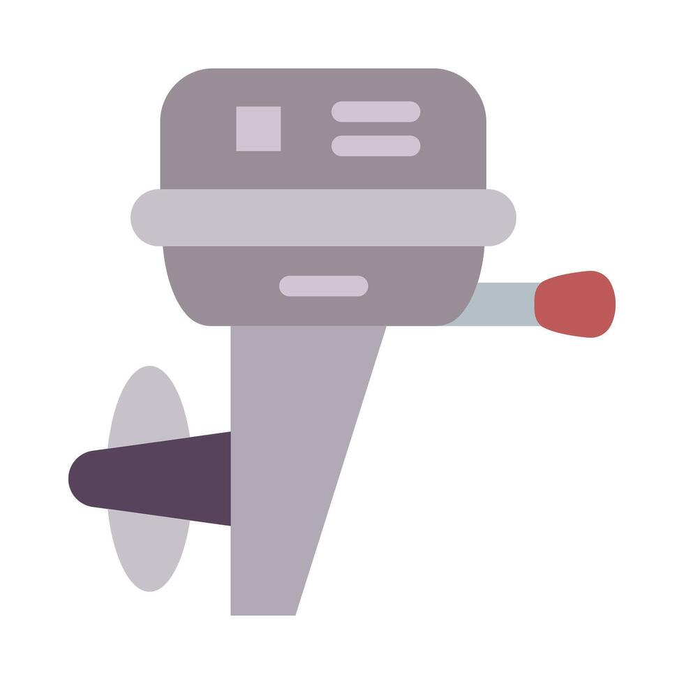 Boat Engine Flat Icon vector