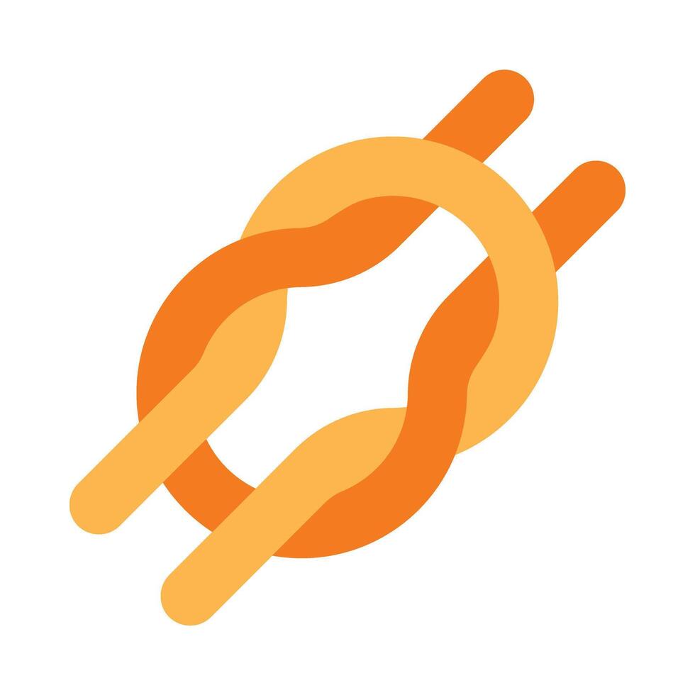 Reef Knot Flat Icon vector