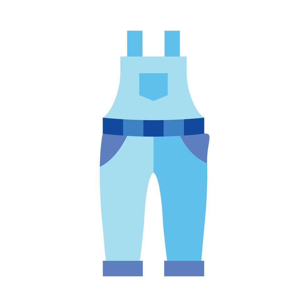 Overall Flat Icon vector