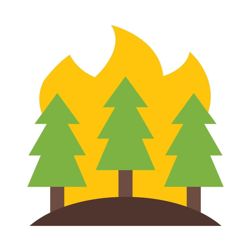 Wildfire Flat Icon vector