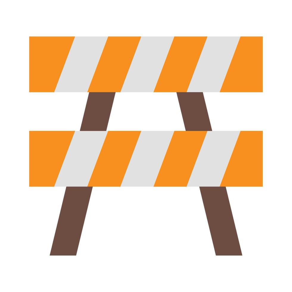 Barrier Flat Icon vector