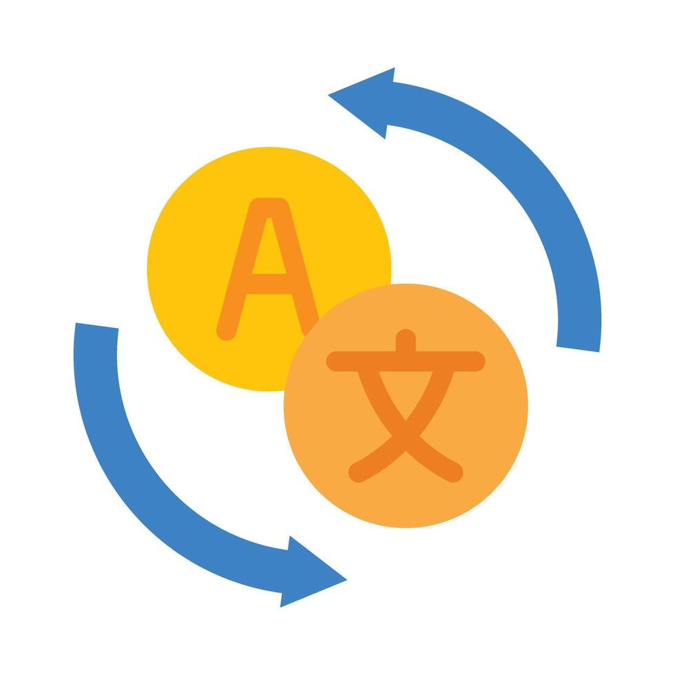Interpreter Flat Icon vector
