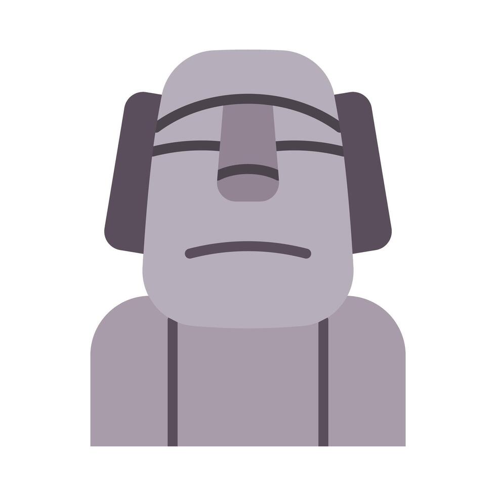 Moai Flat icon 45685806 Vector Art at Vecteezy