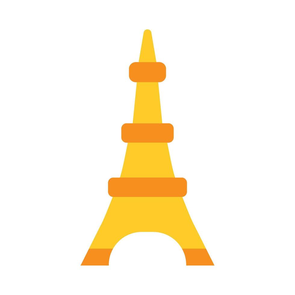 Eiffel Tower Flat icon vector