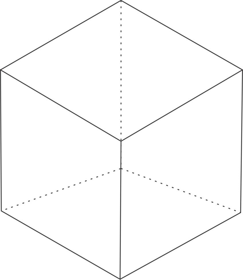 Box 3D shape png