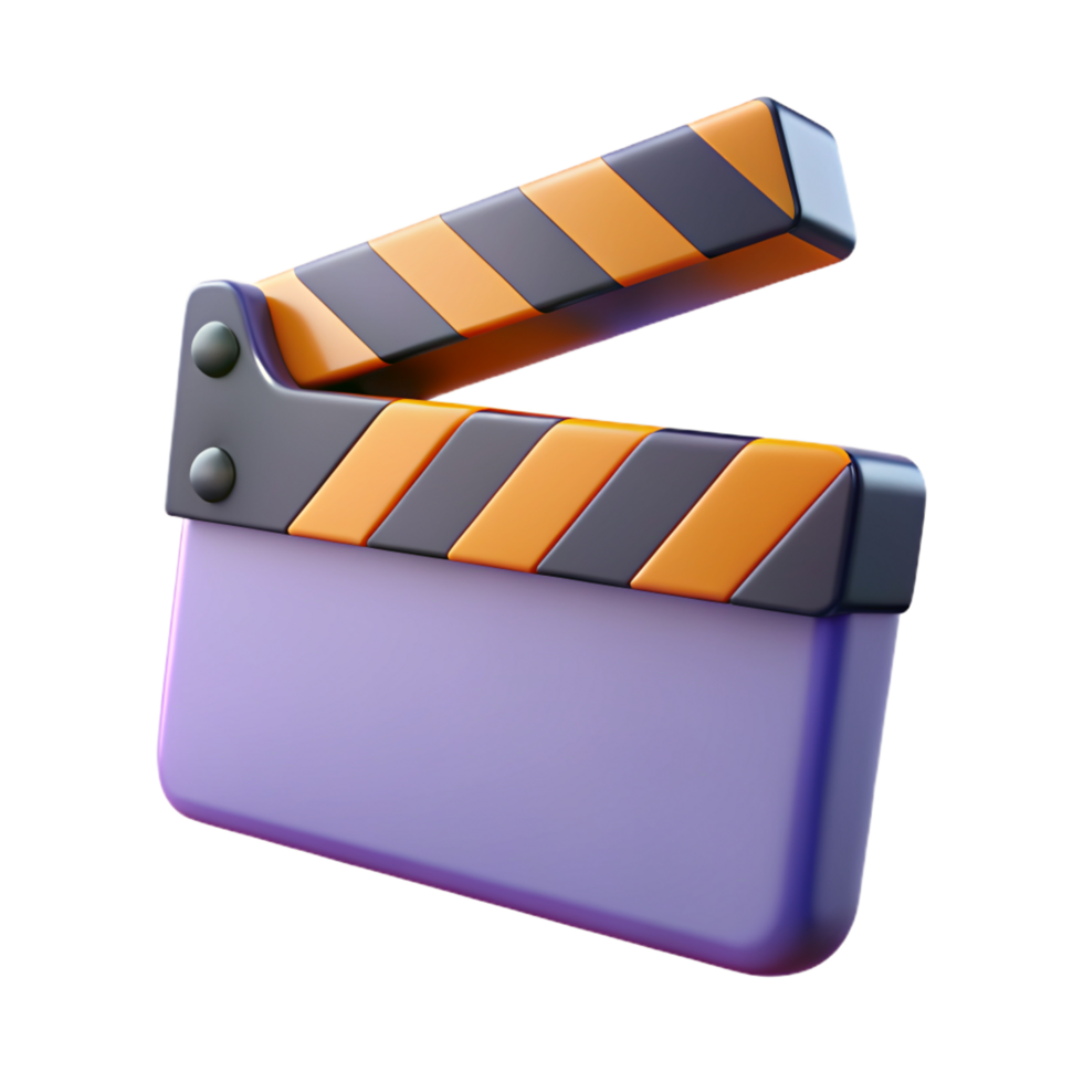 Clapperboard Cinema 3d Icon png