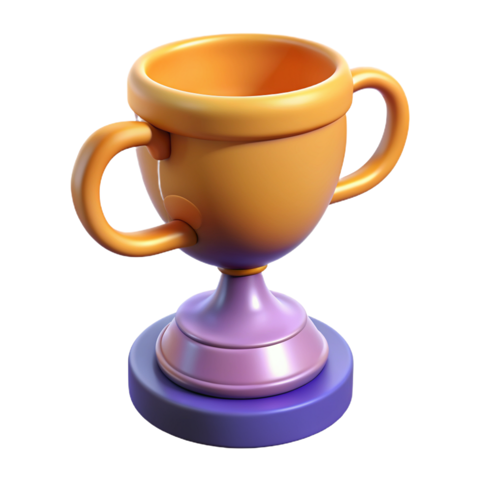 Trophy Cup 3d Design png