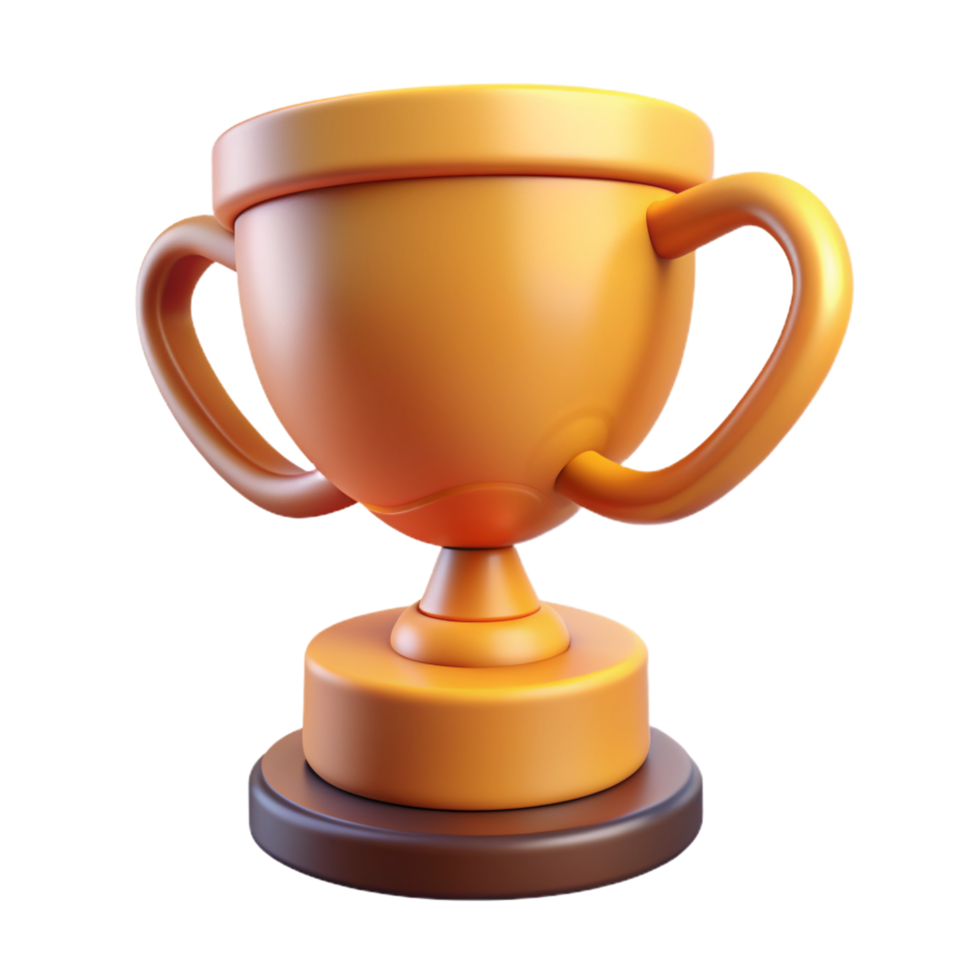 Trophy Cup 3d Render png