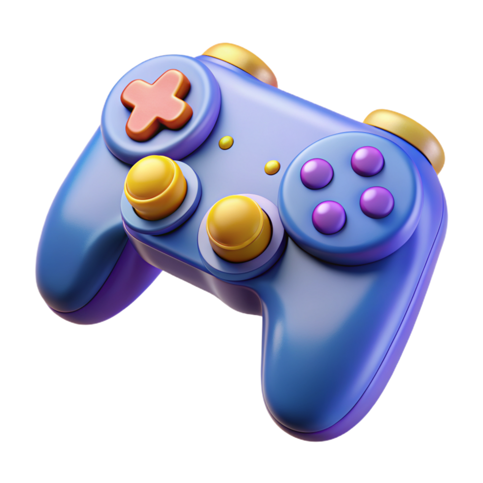 console jogos controlador 3d imagem png