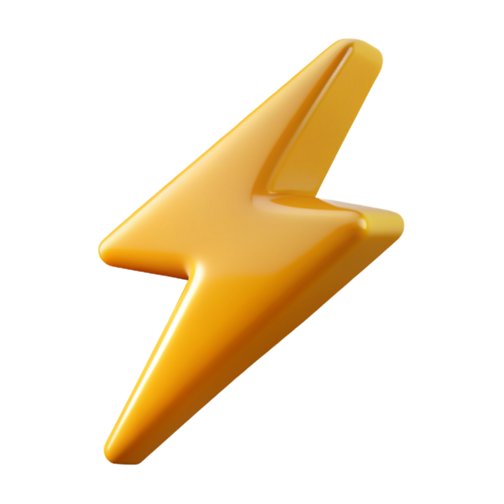 Thunder Bolt 3d png
