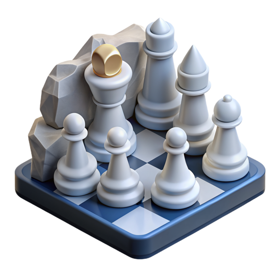 Rock Chessboard 3d Image png