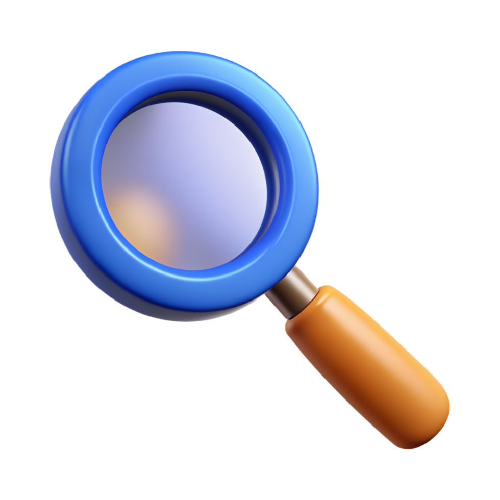 Magnifying Glass 3d Design png