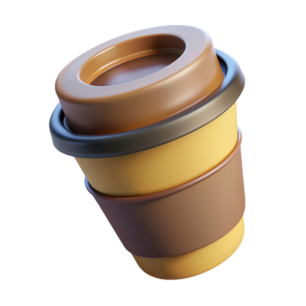 Coffee Paper Cup 3d Element png