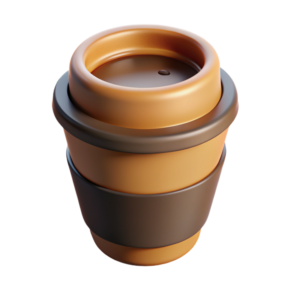 Coffee Paper Cup 3d Asset png