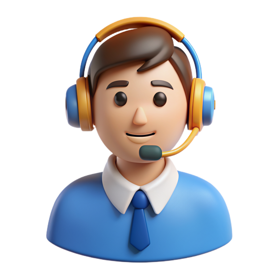 Customer Service People 3d Design png