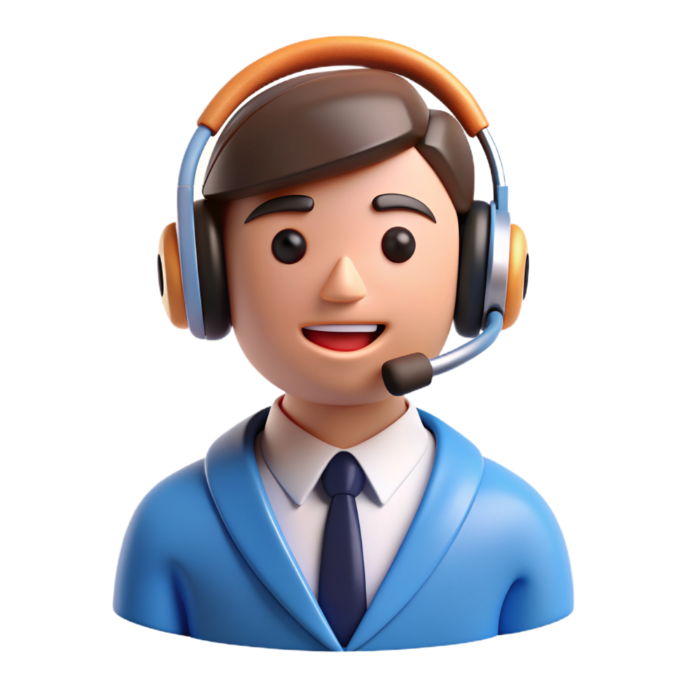 Customer Service People 3d Image png