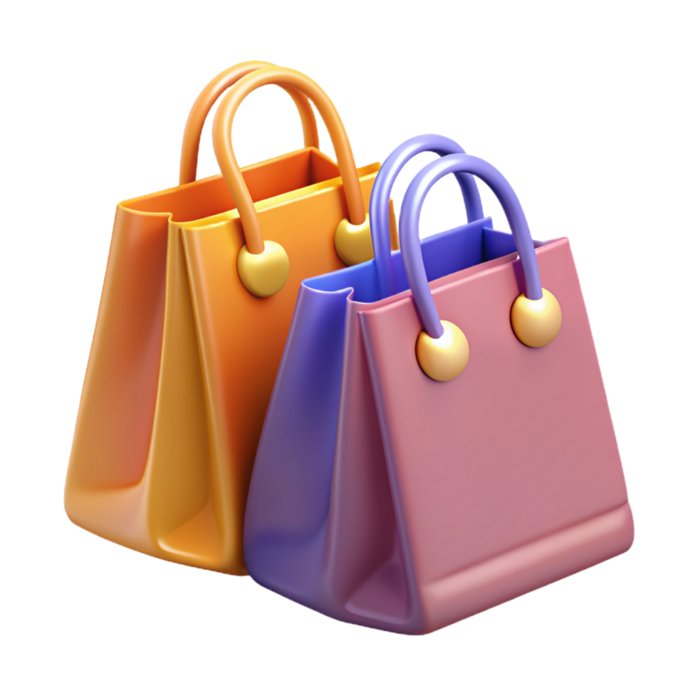 Shopping Bag 3d Icon png