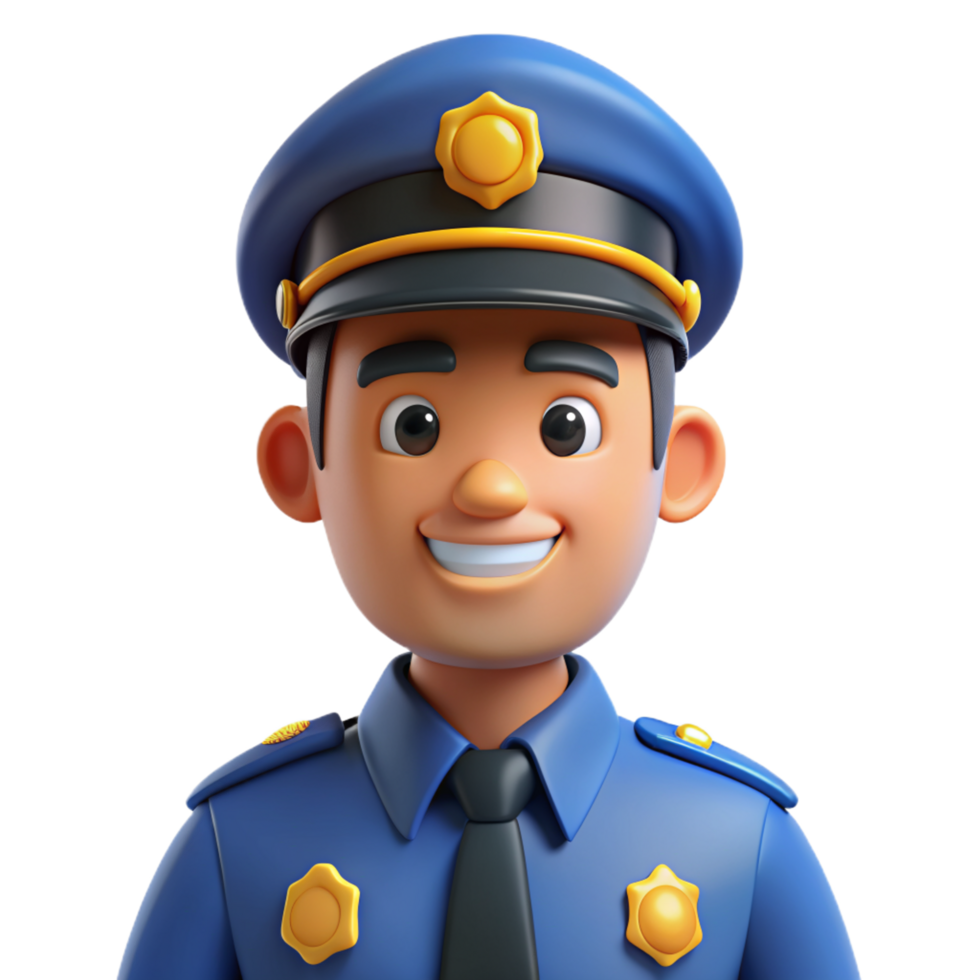 Policeman Officer 3d Element png