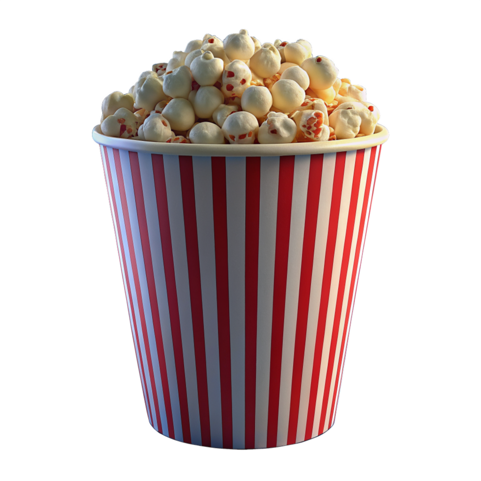 Popcorn Snack 3d Concept png