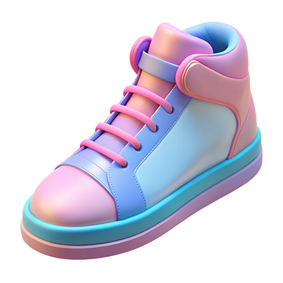 Colorful Sneaker 3d Concept png